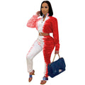 Sweatshirt and Waist Embraced Sports Set