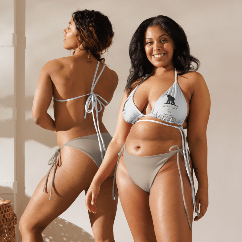 Freedom Of Expression String Bikini Top